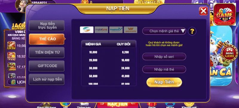 Chi tiết cách nạp tiền vào cổng game uy tín này nhanh chóng nhất