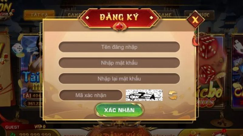 Từng bước tham gia chơi tại cổng game